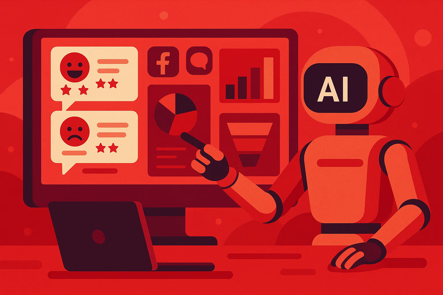 Визуализация сценария «Нейроаналитик отзывов и воронки продаж»