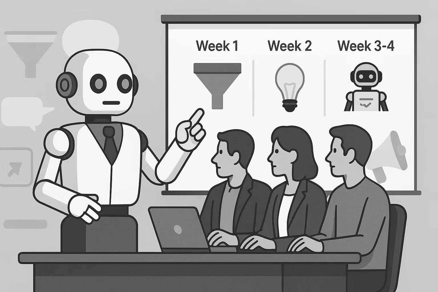 Визуализация сценария «AI Discovery Sprint для отдела продаж и маркетинга»